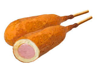 アメリカンドッグ（2本）断面