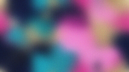 Blurred pastel chaos of vibrant hues. Abstract background with grain texture