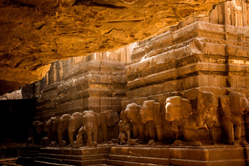 Kailasa Temple, Ellora caves, UNESCO world heritage site, India