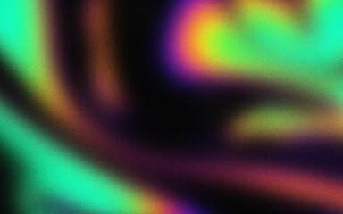 Auroras vibrant dance across a textured sky. Abstract background with grain texture