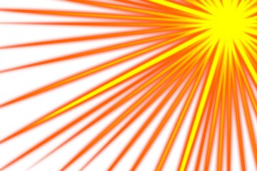 Fototapeta premium Light ray or sun beam background Abstract gold light sparkle flash spotlight backdrop with golden sunlight shine