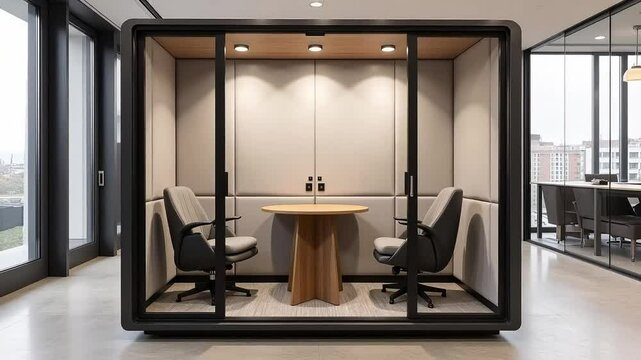 Modern Office Private Meeting Room Pod Workspace Design Interior Architecture