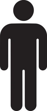 man icon, male icon, man silhouette, man vector icon, person icon, male symbol icon, man avatar icon,
