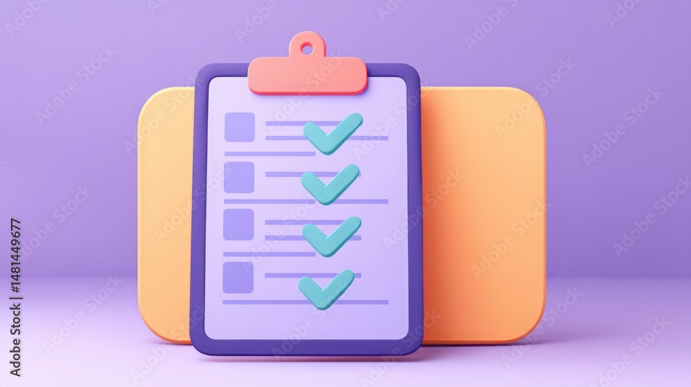 Poster a clipboard with a checklist on it symbolizing the concept of assigning auto-follow-up for continued