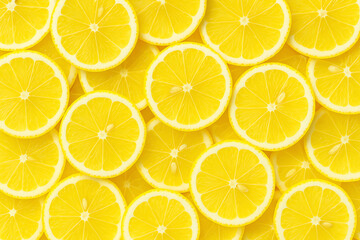 lemon slices background. seamless pattern of lemon
