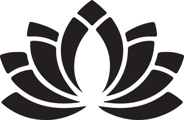 lotus flower silhouette, black lotus vector, lotus shape design, flower silhouette icon, sacred lotus outline, lotus clipart, minimal lotus symbol
