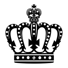 Imperial Crown crown vector black vector