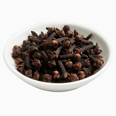 Aromatic Cloves in White Bowl A Culinary Spice Close-Up