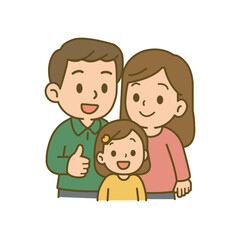 Obraz premium happy family with children