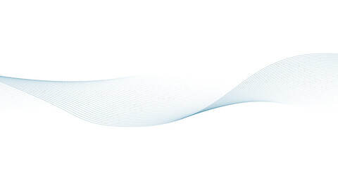 Abstract wave element for design. Digital frequency track equalizer. Stylized line art background. Vector illustration. Wave with lines created using blend tool. Curved wavy line, smooth stripe.