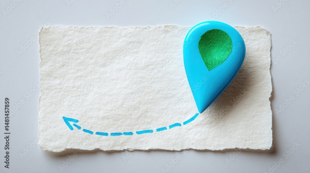 Poster blue heart on paper illustrating compassion and care in relation to data-validated reallocation path