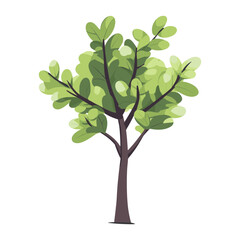 Obraz premium Bush art illustration green vector