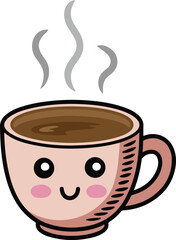 tea cup vector, teacup clipart, hot drink icon, cup of tea, elegant teacup, tea illustration