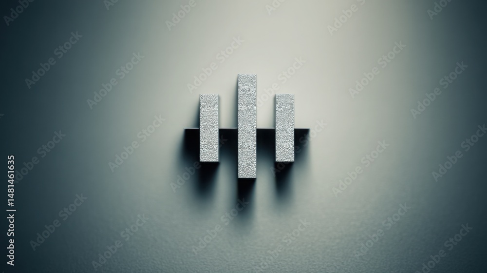 Poster two minimalist squares resting on a dark surface creating a striking visual contrast and clean aesth