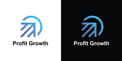 logo design combination arrow and growth,logo design technology,symbol,icon,idea,creative.