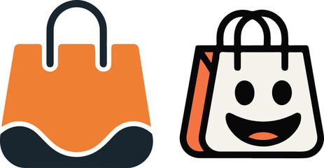 shopping bag, shopping icon, bag vector, tote bag, retail bag, hand drawn bag