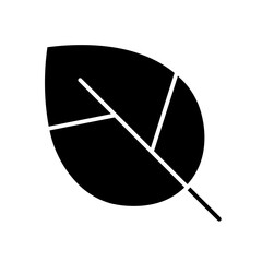 leaf glyph icon