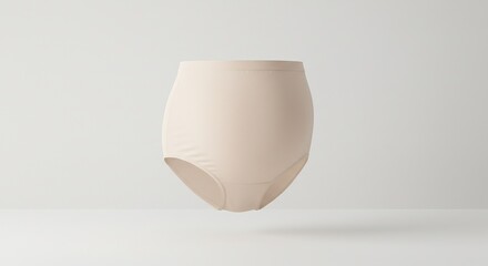 Elegant Neutral High-Waisted Panties for Intimate Apparel Design Presentation