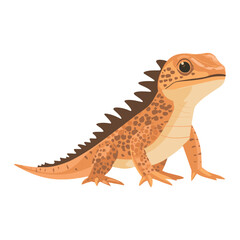 Fototapeta premium Illustration of Frilled Lizard lizard reptile cartoon vector