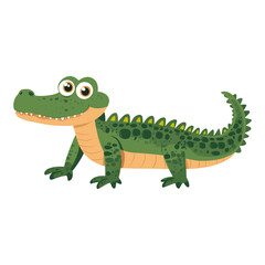 Fototapeta premium Vector illustration of American Alligator children's crocodile alligator vector