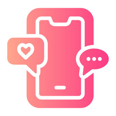 social media Gradient icon