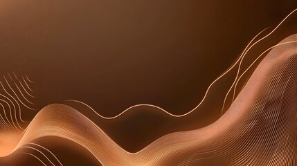 Abstract design with flowing lines and warm tones.
