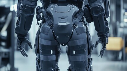 Futuristic robotic suit