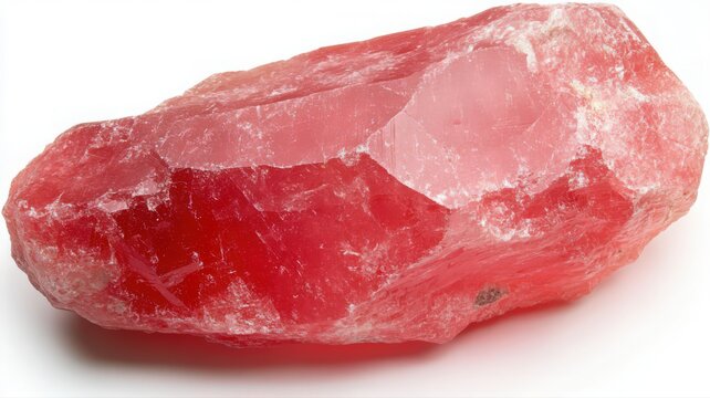Dramatic Raw Ruby Crystal with Intense Red Coloration - Powered by Adobe