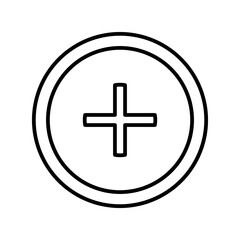 cross line icon