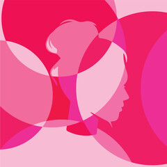 abstrack women background poster