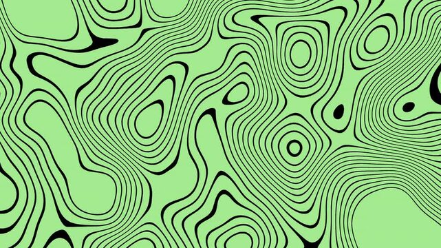 Abstract black lines topography on a green background, great for website backgrounds, graphic designs, banners, social media posts, and artistic projects.