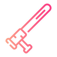 baton Line Gradient Icon