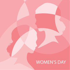 abstrack women background poster