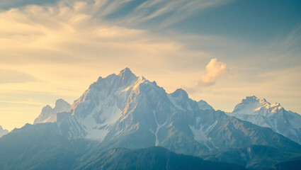 sunrise in the mountains