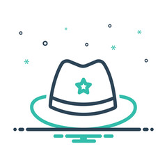Mix icon for hat