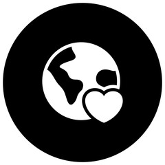 Earth Heart Icon