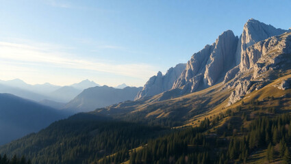 panorama of the mountains
