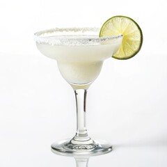 Coconut margarita cocktail with a fresh lime slice garnish presented in a glass perfect for tropical celebrations