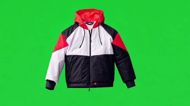 Colorful Lightweight Jacket with Red and White Design for Fashion and Active Lifestyle