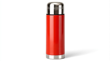 Closeup of a red lighter, study in texture, color, and minimalist design 