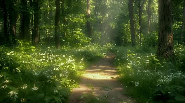 A quiet walk in nature