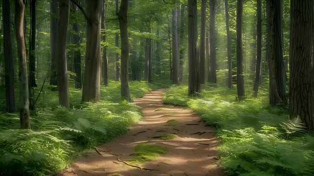 A quiet walk in nature
