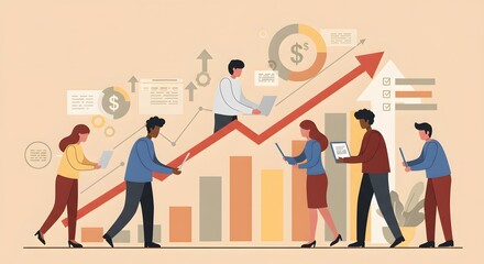 Teamwork, Collaboration, and Growth Achieving Business Success Together