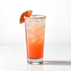 Refreshing grape margarita cocktail served in a clear glass highlighting its unique color and chilled aesthetic appeal