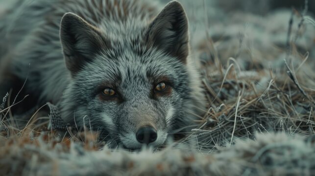 Gray Fox in Winter