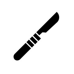Fototapeta premium scalpel glyph icon