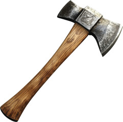 Vintage Hand Axe with Wooden Handle