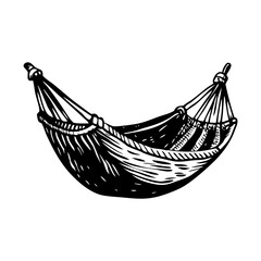 A sketchy style illustration of hammock