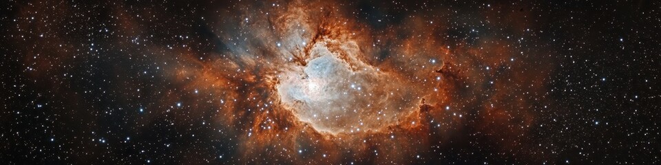 Stars Wallpaper. Nebula and Stars Header in Outer Space Galaxy Universe Background