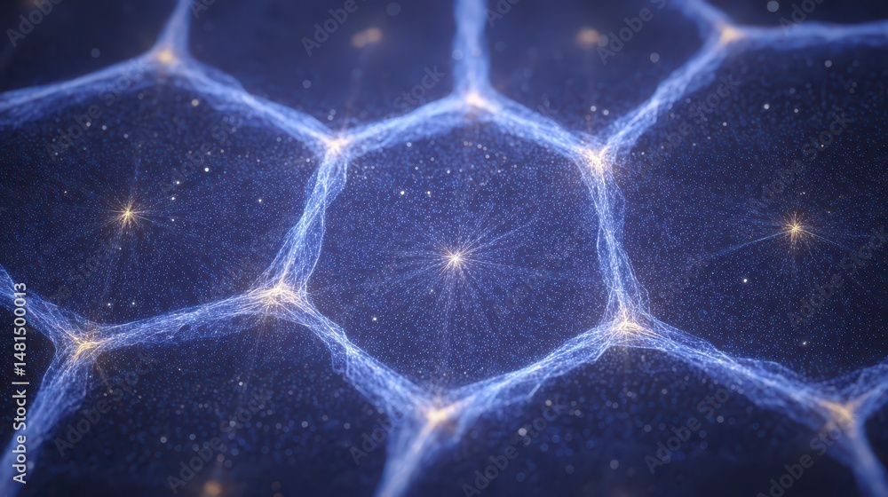 Poster abstract network digital connections technology futuristic data science background